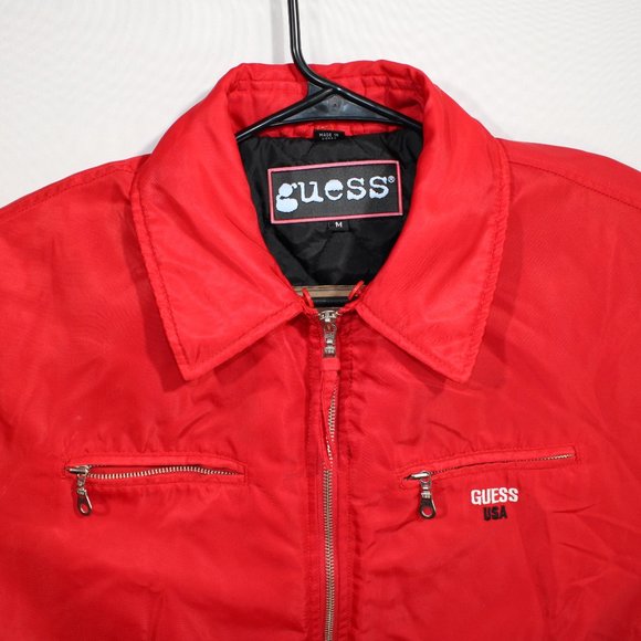 Guess  Red jacket sz M - Picture 2 of 3